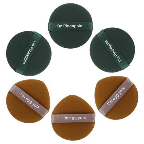 VICASKY 6stücke Puder Puff Make-up Kissen Puff Concealer Foundation Kosmetikpuff Für Mädchen Hautfreundlich Reinigbar von VICASKY