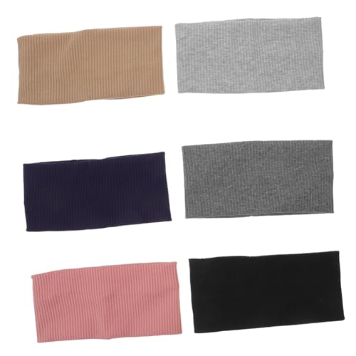 VICASKY 6stücke Strickstirnband Für Damen Breit Yoga Workout Stoff Stirnband Elastisch Kopfgröße Komfortabel von VICASKY