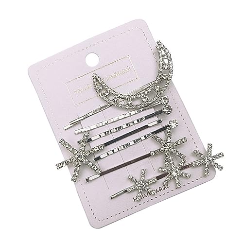 VICASKY 7 Stück Mond und Sterne dekoratives Haar Clips Haarklammer Haarnadel Haarnadel Form Haarspangen mit silbernen Sternen Silberne Haarspangen für Damen Haarbarrettes für Mädchen Star VICASKY 7 Stück Mond und Sterne dekoratives Haar Clips Haarklammer Haarnadel Haarnadel Form Haarspangen mit silbernen Sternen Silberne Haarspangen für Damen Haarbarrettes für Mädchen Star von VICASKY
