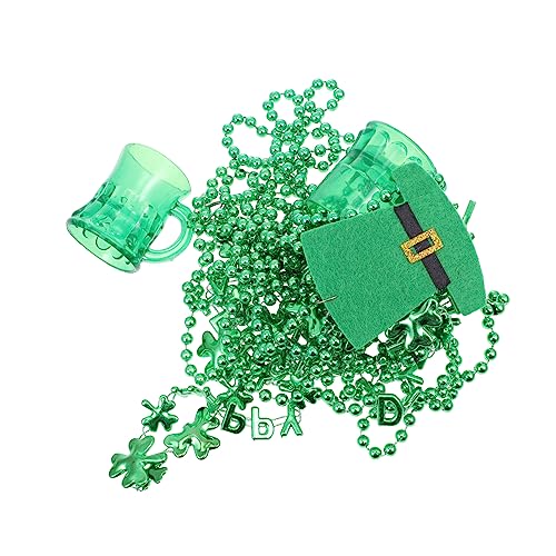 VICASKY 7stücke Shamrock Bead Chain St Patrick's Day Party Zubehör Kreative Dekoration Für Erwachsene Und Langlebiger Kunststoff Für Festliche Anlässe Geeignet Einzigartiges Design von VICASKY