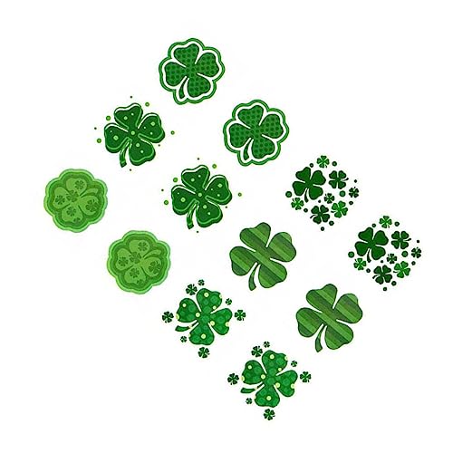 VICASKY 72stücke Vierblättrige Kleeblatt-gesichtssticker St Patrick's Day Partydeko Für Geschenke Und Feste Temporäre Aufkleber Für Frauen Und Teenager Zur Gestaltung Von Körperkunst von VICASKY