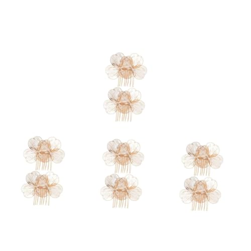 VICASKY 8 Stck. Eleganter Goldener Haarkamm mit Blumenmotiv Handgefertigter Brautschmuck für Hochzeit Vielseitiges Hochzeits Haarschmuck Accessoire für Braut und Brautjungfern VICASKY 8 Stck. Eleganter Goldener Haarkamm mit Blumenmotiv Handgefertigter Brautschmuck für Hochzeit Vielseitiges Hochzeits Haarschmuck Accessoire für Braut und Brautjungfern von VICASKY