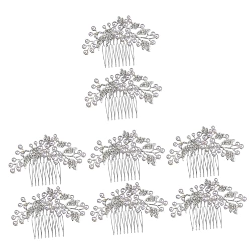 VICASKY 8 Stck. Eleganter Perlen Haarkamm Braut Haarschmuck Seitlicher Kamm Hochzeits Accessoire Damen Schmuck für Festliche Anlässe und Partys von VICASKY