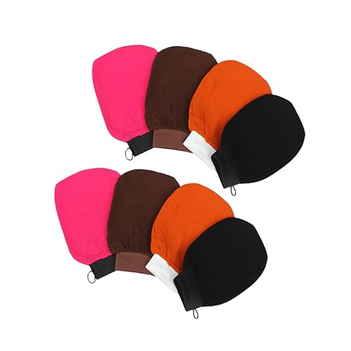 VICASKY 8 Stück Handschuhe schrubben Duschhandschuh-Peeling Peeling Bath Mitt Badhandschuhe Duschbadehandschuh Handschuh für die Badewanne handtücher Badeschrubber Badetuch Zufällige Farbe von VICASKY