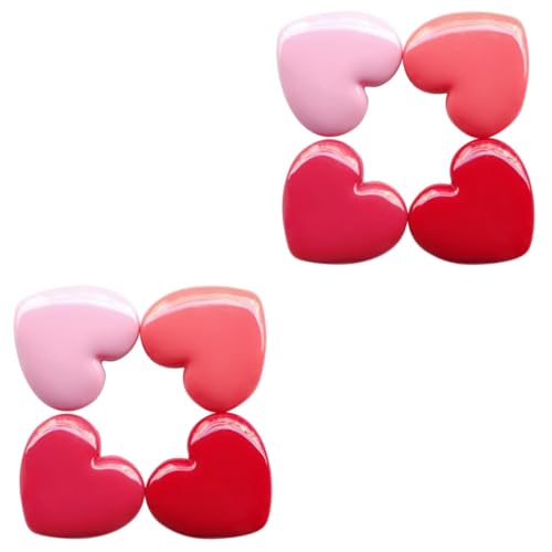 VICASKY 8 Stück Nachfüllbare Lippenstift Döschen Herzform Kunststoff Reiseset Leicht Geruchlos Kosmetik Creme Behälter Für Lippenbalsam Lidschatten Blush Aufbewahrung von VICASKY