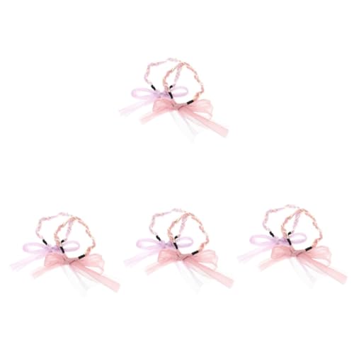 VICASKY 8 Stück Perlen Haarschmuck mit Schleifenband Dekoratives Haarschmuck Accessoire für Mädchen Vielseitig für Kostümpartys Fotorequisiten Fasching Geschenkidee von VICASKY