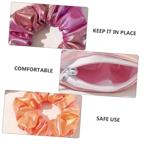 VICASKY 8 Stück Teiliges Gradient Haargummi PU Material Süßes Haarschmuck accessoire für Mädchen Vielseitig Tragbar als Haarband oder Armband Modischer Farbverlauf Bequem und Stylisch für von VICASKY