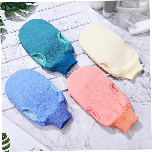 VICASKY 8 Stück Teiliges Peelinghandschuh aus Elastischem Material Sanfte Massage und Tiefenreinigende Körperpeeling Handschuhe für Damen und Herren für Dusche und Ganzkörperpflege von VICASKY