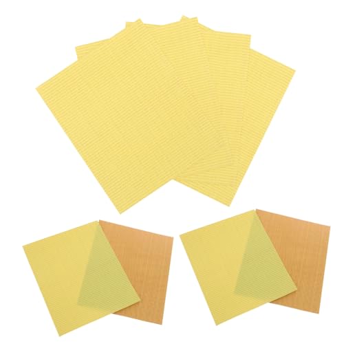 VICASKY 8 Stück wasserfester Aufkleber Lockenwickler für welliges Haar Schleifpapier mit hoher Körnung Haarcrimper und Wellen Schleifpapier fürs Auto Nano Light Brown von VICASKY