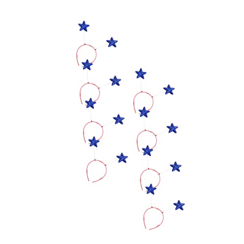 VICASKY 8stücke Stern-haarband Für Mädchen Pailletten Party-kopfschmuck Cosplay Stirnband Haar-accessoires Kopfbedeckung von VICASKY