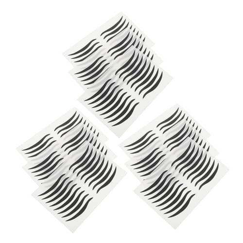 VICASKY 80 Paar Schwarze Eyeliner Aufkleber Wasserfeste Augen Make Up Sticker für Doppel Augenlider für Abendpartys und Bühnenauftritte Einfach Anzuwenden Kunststoffmaterial von VICASKY