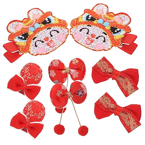 VICASKY 8stücke Haarspange Für Mädchen Teiliges Festliche Schleifen-haarclips Für Neujahrsfeiern Strapazierfähig Und Rutschfest Perfektes Haaraccessoire Für Besondere Anlässe von VICASKY