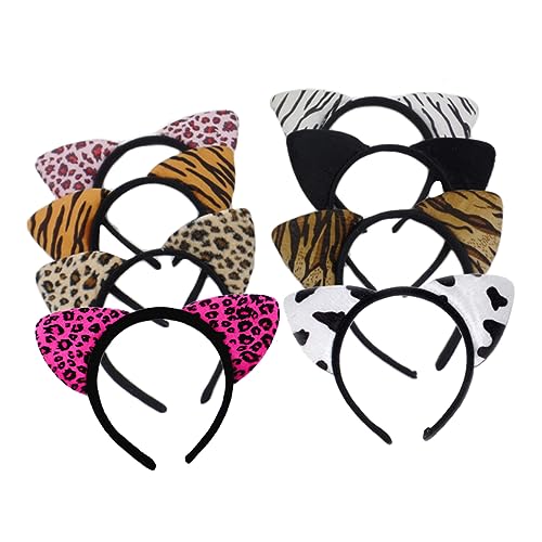 VICASKY 8stücke Katzenohren Haarband Tierohr Kopfschmuck Haarreifen Mit Stoff Haar Accessoire Für Party Kostüm Dekoration Bezauberndes Muster VICASKY 8stücke Katzenohren Haarband Tierohr Kopfschmuck Haarreifen Mit Stoff Haar Accessoire Für Party Kostüm Dekoration Bezauberndes Muster von VICASKY