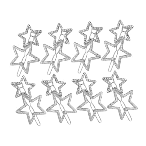 VICASKY 8stücke Stern-haarspangen Aus Zinklegierung Glitzernde Haarspangen Mit Stern-design Dekorative Haarspangen Für Damen Seitliche Für Verschiedene Frisuren von VICASKY