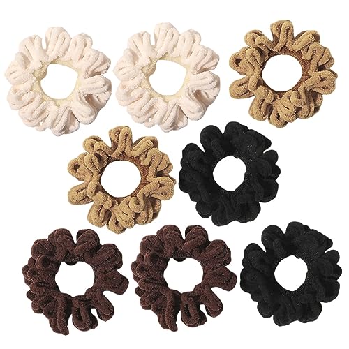 VICASKY 8stücke Teiliges Elastischer Haargummis Für Mädchen Hochwertige Ponytail-halter Vielseitige Haarschmuck-accessoires in Zarten Farben Für Jeden Anlass von VICASKY