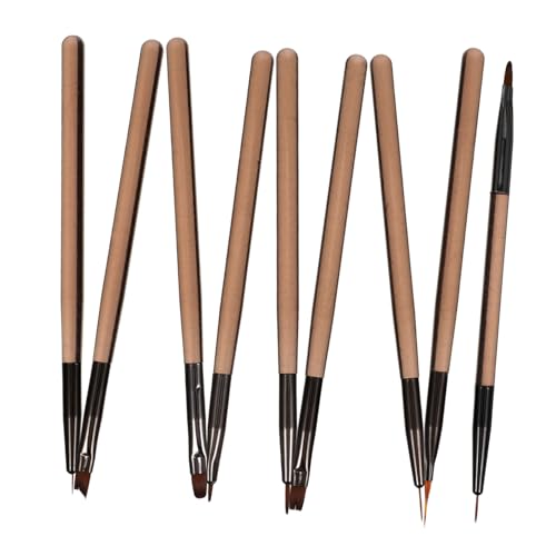 VICASKY 9 Stück Nail Art Liner Pen Maniküre Malpinsel Nagelstift Home Salon Maniküre Nail Art Tool von VICASKY