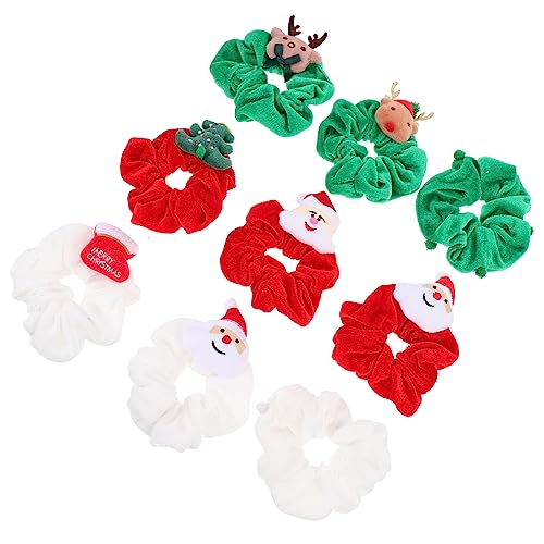 VICASKY 9 Stück Teiliges Weihnachts Haarband aus Elastischem Weichem mit Festlichem Design Geeignet für Dickes und Dünnes Haar Mädchen und Frauen Haarschmuck Accessoire für von VICASKY