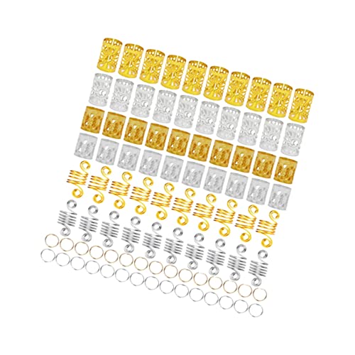 VICASKY 90 Stück Dreadlock Haarschmuck Dreadlock Ringe aus Metall Leichte Flechtperlen für Männer Dekorative Haaraccessoires zur Verschönerung von Zöpfen und Dreads VICASKY 90 Stück Dreadlock Haarschmuck Dreadlock Ringe aus Metall Leichte Flechtperlen für Männer Dekorative Haaraccessoires zur Verschönerung von Zöpfen und Dreads von VICASKY