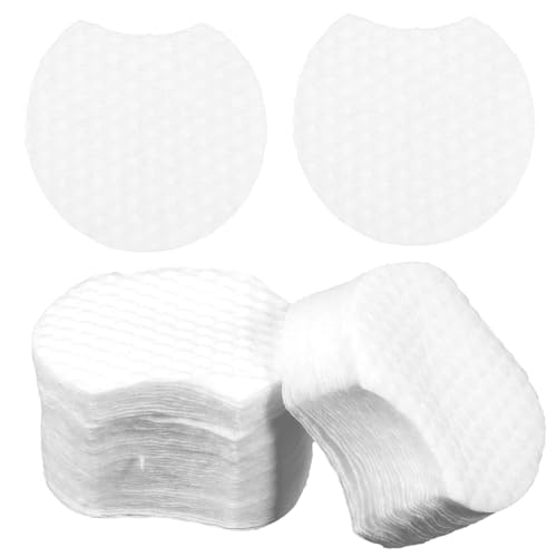 VICASKY 900 StüCk Make-up Entferner Baumwolle Halbrunde Pads Aus Vliesstoff Sanfte Gesichtsreinigung FüR TäGliche Anwendung Ideal FüR Empfindliche Haut Und Tiefenreinigung von VICASKY