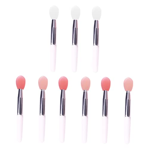 VICASKY 9stücke Silikon Lippenpinsel Lippenstift-applikator Professioneller Make-up-pinsel Für Frauen Lippenmaskenpinsel Kosmetische Lip Löffel Make-up-tool von VICASKY