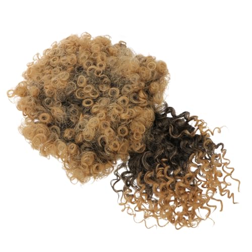 VICASKY Afro Lockenperücke Mit Haarknoten Party Perücken Für Frauen Mädchen Cosplay Synthetische Perücken Echthaarähnlich Langlebig von VICASKY