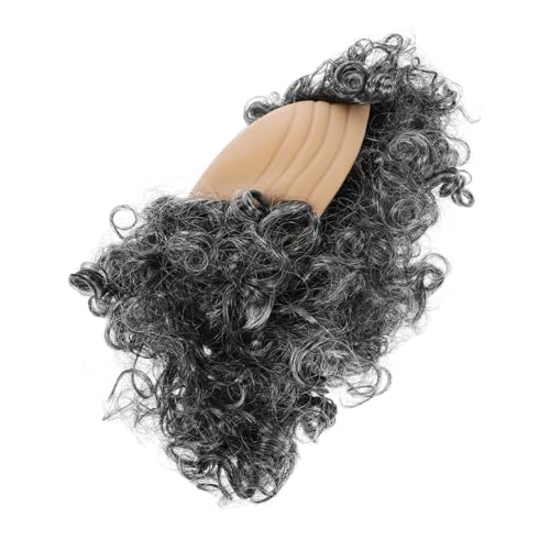 VICASKY Glatzen Perücke Für Männer Kurze Graue Lockenperücke Realistische Glatzenkappe Für Cosplay Halloween-party Und Andere Kostümveranstaltungen Flauschig Und Bequem von VICASKY