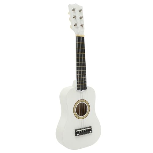 VICASKY Akustikgitarre Für Junge Mädchen Mini-Gitarre Weiß Perfektes Instrument Für Anfänger Um Gitarre Zu Lernen Als Für Junge Musiker von VICASKY