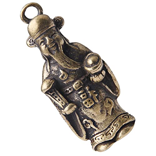 VICASKY Alter Charm Schlüsselanhänger Aus Metall Mit God of Wealth Design Vintage Anhänger Für Diy Schmuck Dekoratives Glücksbringer Accessoire Für Taschen Und Schlüssel Geschenkidee Für a von VICASKY