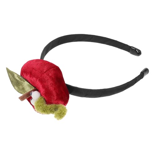 VICASKY Apfelrotes Samt Haarband mit Simuliertem Obst für Weihnachtsfeiern und Feiertagsfeiern Bequem und Leicht für Besondere Anlässe und Alltag von VICASKY