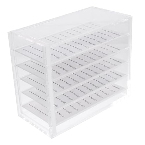 VICASKY Aufbewahrungsbox Für Falsche Wimpern Wimpernaufbewahrungskoffer Make Up Organizer Staubdichter Wimpernbehälter Elfen Organizer Schicht Klare Wimpern Künstliche von VICASKY