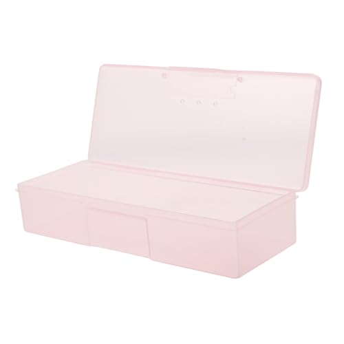 VICASKY Aufbewahrungsbox Für Nagelwerkzeuge Organizer Für Nagellackzubehör Transparentes Lange Boxform Große Speicherkapazität Kompakt Und Tragbar Für Und Salongebrauch von VICASKY