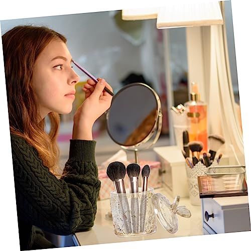 VICASKY Aufbewahrungsbox Transparent Groß für Wattestäbchen Kosmetikbehälter Multifunktional Stabil Leicht Geeignet für Hautpflegeprodukte und Make Up Organizer von VICASKY