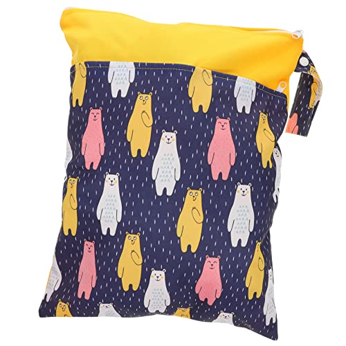 VICASKY Aufbewahrungstasche Für Windeln Spender Reisetasche Musselin Waschbar Stoffwindeln Für Babys Wickeln Tücher Kindergarten Wasserdicht Nachfüllung Trocknen Gestricktes Flaches Tuch von VICASKY