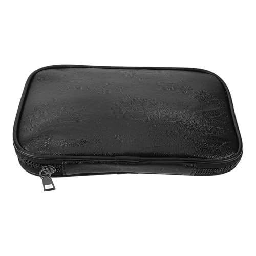 VICASKY Aufbewahrungstasche für Make-up-Pinsel Toilettenbeutel Kosmetiktasche Reisen Toilettenart Bag Toilettenkit Mädchen Aufbewahrungstasche Make -up -Aufbewahrungstasche Pu Schwarz von VICASKY