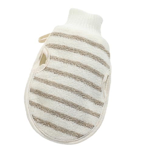 VICASKY Badetuch exfoliating glove exfoliate gloves massagehandschuhe peeling handschuh Weicher Handschuh Peeling-Handschuh Körper schrubben Haut Schrubbhandschuh Duschschuh Flachs von VICASKY