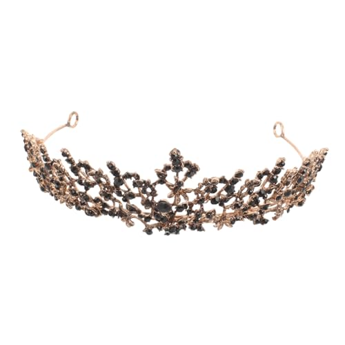 VICASKY Strass Tiara Für Hochzeit Stilvolle Kopfbedeckung Aus Legierung Haarschmuck Für Damen Und Mädchen Partykopfschmuck Stirnband Mit Kristallen von VICASKY