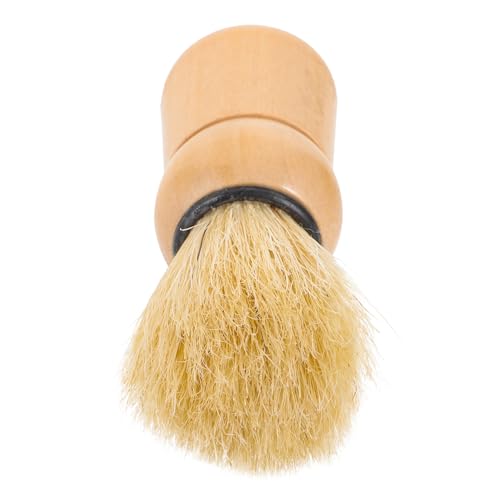 VICASKY Bartbürste Herren Holzgriff Wildschweinborsten Rasierpinsel Sanfte Reinigung Porentiefe Pflege für Bartstyling und Haarentfernung Geschenk für Männer von VICASKY