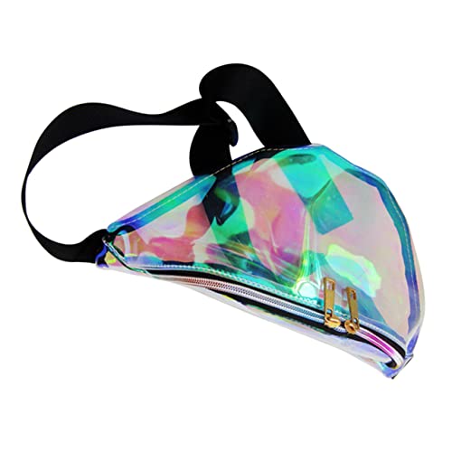 VICASKY Bauchtasche Für Damen Transparent Sporttasche Hüfttasche Strandtasche Laufgürteltasche Mit Reißverschluss Leicht Tragbar Verstellbar Für Handy Schlüssel Geldbörse Fitness von VICASKY