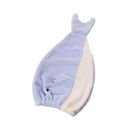 VICASKY Bequemer Badehut mit Cartoon Fisch Design Schnelltrocknend Wasserabsorbierend für Mädchen Duschhut für Heimgebrauch von VICASKY