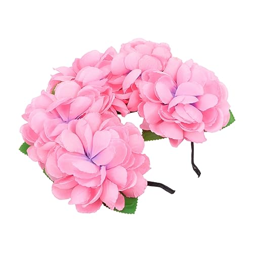 VICASKY Blumenkranz Haarreif Halloween Kopfschmuck mit Großen Künstlichen Rosen Langlebiges Stirnband für Kostümparty Masquerade und Fotorequisiten Leuchtendem VICASKY Blumenkranz Haarreif Halloween Kopfschmuck mit Großen Künstlichen Rosen Langlebiges Stirnband für Kostümparty Masquerade und Fotorequisiten Leuchtendem von VICASKY