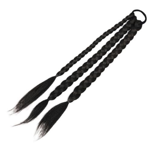 VICASKY Braided Ponytail Extension Elastisch Natürlich Aussehende Geflochtene Pferdeschwanz Haarverlängerung für Frauen Mädchen Vielseitig für Party Festival Cosplay von VICASKY