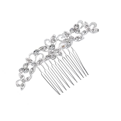 VICASKY Kopfschmuck Für Braut Haarkamm Mit Strass Hochzeitsschmuck Modische Kopfbedeckung Für Party Und Feier Elegant Und Schick von VICASKY