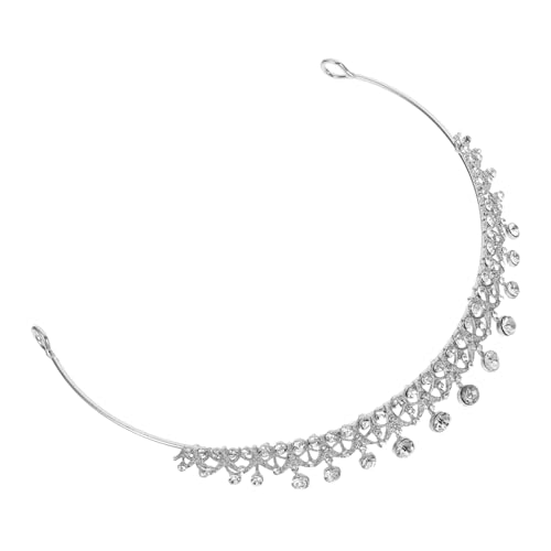 VICASKY Braut Tiara Krone aus Silber mit Funkelnden Strasssteinen Leichter Sicherer Sitz Vielseitiges Haarschmuck Accessoire für Hochzeit Geburtstag Party und Festliche Anlässe von VICASKY