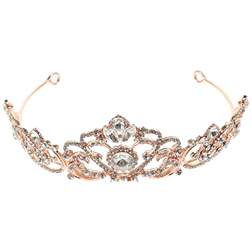 VICASKY Braut Tiara Krone für Hochzeit und Besondere Anlässe Haaraccessoire in Roségold Leicht und Komfortabel für Einen Charmanten Auftritt von VICASKY