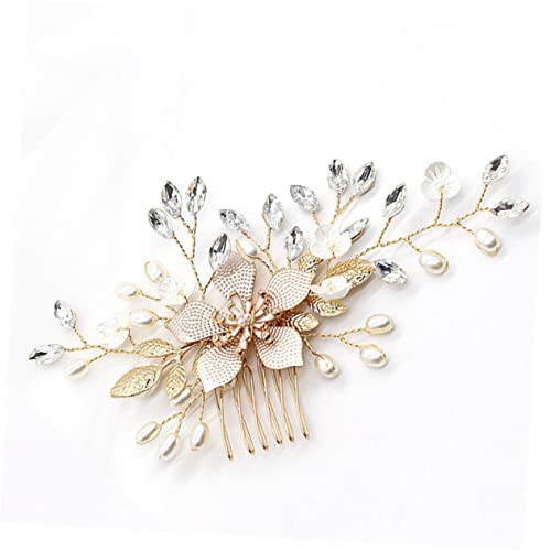 VICASKY Haarkamm Für Damen Hochzeit Oval Mit Strass Und Perlen Brautschmuck Für Frauen Kopfschmuck Für Hochzeit Und Anlässe Aus Legierung VICASKY Haarkamm Für Damen Hochzeit Oval Mit Strass Und Perlen Brautschmuck Für Frauen Kopfschmuck Für Hochzeit Und Anlässe Aus Legierung von VICASKY