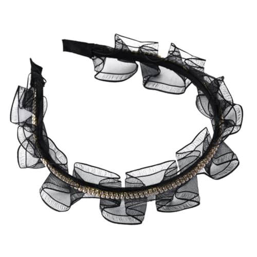 VICASKY Breiter Retro Haarreif aus Schwarzer Spitze Eleganter Haarschmuck für Damen Vielseitig Einsetzbar für Partys und Leicht Hochwertigem Material VICASKY Breiter Retro Haarreif aus Schwarzer Spitze Eleganter Haarschmuck für Damen Vielseitig Einsetzbar für Partys und Leicht Hochwertigem Material von VICASKY