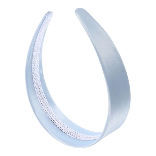 VICASKY Breites Satin Stirnband Damen Antirutsch Haarband Angenehm Nonslip Innenfutter Einfarbig Vielseitiges Haaraccessoire für Frauen Mädchen Halloween Weihnachten Valentinstag von VICASKY