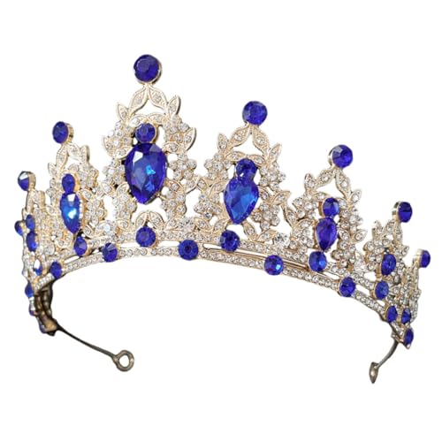 VICASKY Bridal Wedding Tiara mit Kristallen Barocke Haarschmuck für Hochzeiten Geburtstagsfeiern Cosplay Design Perfektes Accessoire für Damen von VICASKY