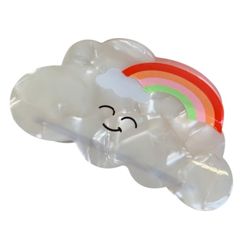 VICASKY Bunte Haarklammer Wolkenform Haarkralle aus Flexiblem Acetat Modischer Haarclip für Frauen Vielseitiger Haarschmuck zum Frisieren und Fixieren bei Alltag Büro Schule und Freizeit von VICASKY