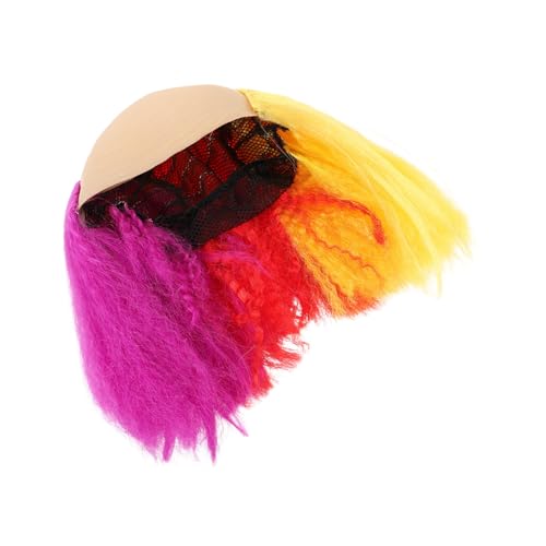 VICASKY Bunte Kostümperücke für Damen und Herren Atmungsaktiv Leichter Party Cosplay-style Vielseitig für Halloween Bar-events und Bühnenauftritte Wiederverwendbar und Bequem von VICASKY
